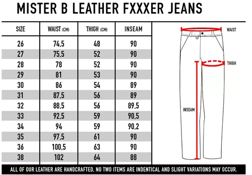 MisterB Leather fxxxer jeans