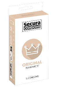 Secura origineel 12 condooms met glijmiddel en reservoir
