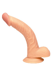 Geaderd en elastische penis met zuignap