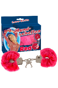 Handboeien "love cuffs" rood