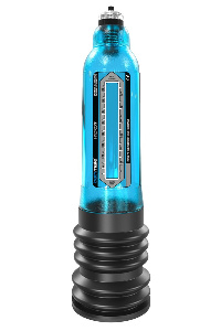 Hydro7 blauw penispomp met water