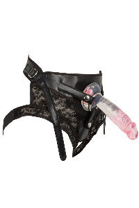 Voorbinddildo strap-on kit for playgirls harnas met 2 verwisselbare dild