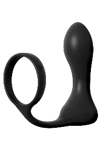 Oplaadbare anaal plug vibrator met cockring
