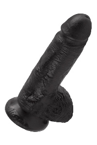 King cock 7" cock w balls zwart