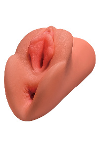 Realistische vagina/anus mastrubator bruin