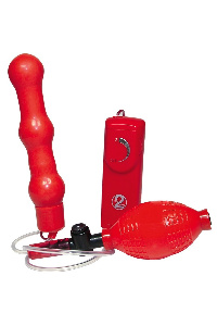Opbaalsbare anaal plug met vibratie