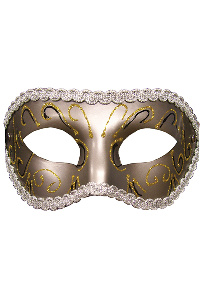 S&m - grey masquerade masker