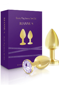 Rs - soiree - booty plug original luxury set 2x goud