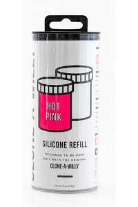 Clone-a-willy - refill hot pink silicone