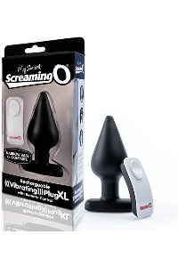 The screaming o - vibrerende plug xl zwart