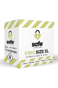 Safe - condooms king size xl extra long & wide (5 stuks)