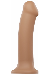 Strap-on-me - semi-realistische dual density buigzame dildo caramel m