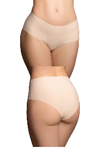 Bye bra - invisible high brief nude + black l