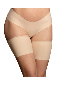 Bye bra - thigh bands fabric nude m
