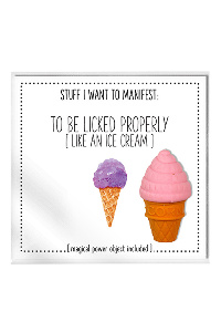 Warm human - to be licked properly (like an ice cream)