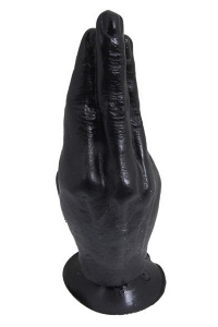 Zwarte vuist dildo 21 cm