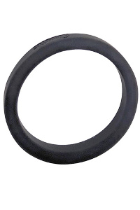 Flat slick silicone cock ring 50 mm black