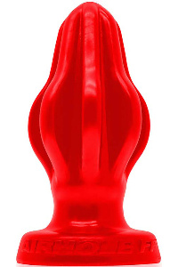 Oxballs siliconen airhole- ff finned buttplug - rood
