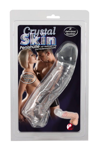 Crystal skin penis sleeve - afbeelding 2