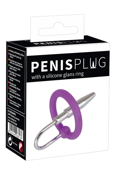 Penis plug + siliconen eikelring - afbeelding 2
