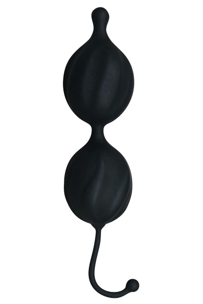 Zwarte fluwelen vagina ballen