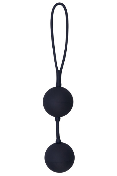 Zwarte vagina ballen met trekkoord