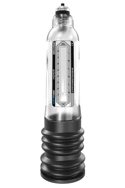 Hydro7 transparant penispomp met water