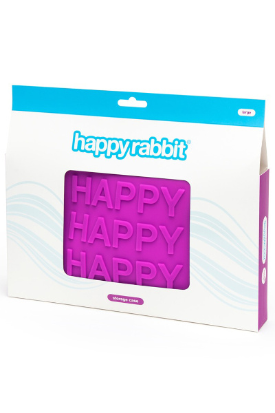 Happy rabbit grote opbergtas met rits voor sexspeeltjes