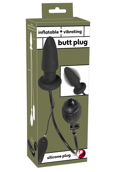 Opblaasbare vibrerende buttplug - afbeelding 2