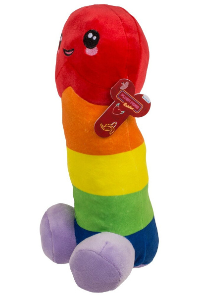 Plush penis rainbow 30 cm