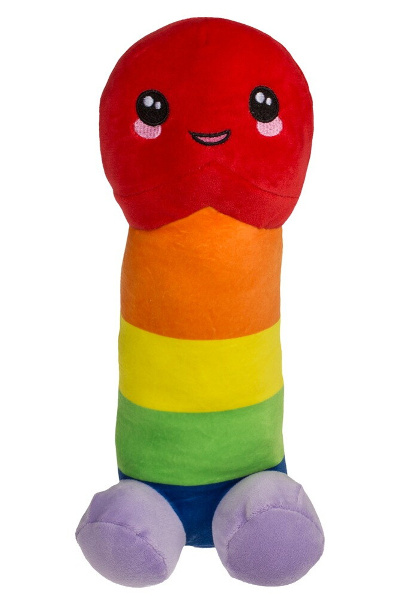 Plush penis rainbow 30 cm - afbeelding 2