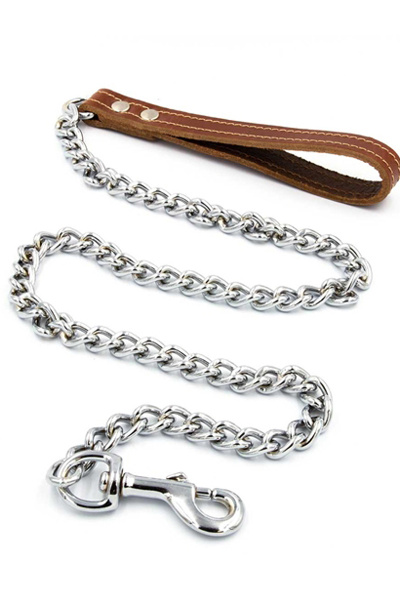 Mister B hondenriem ketting - bruin