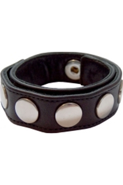 Mister B leren cockstrap met 8 nickle snapstuds