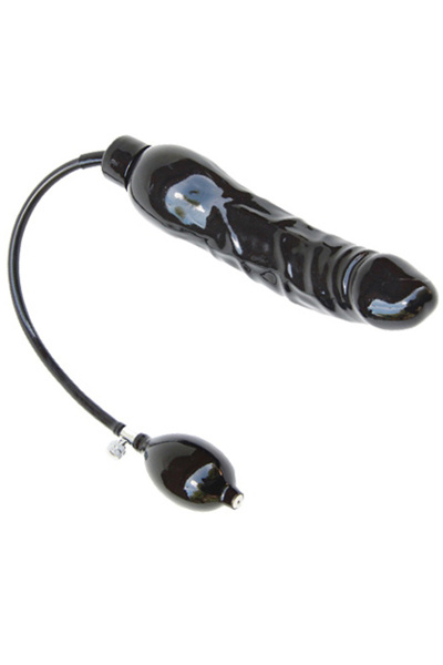 Opblaasbare dildo - zwart xl