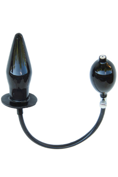 Opblaasbare buttplug - zwart medium