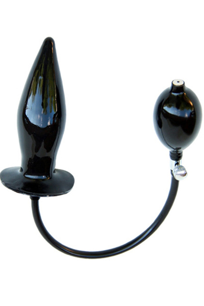 Opblaasbare buttplug  - zwart large