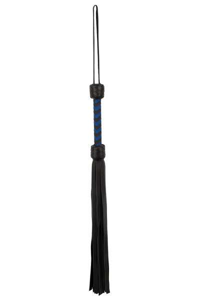 Leather flogger black/royal - afbeelding 2