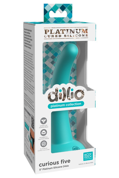 Dp curious five blauwgroen 5 inch anaal dildo - afbeelding 2