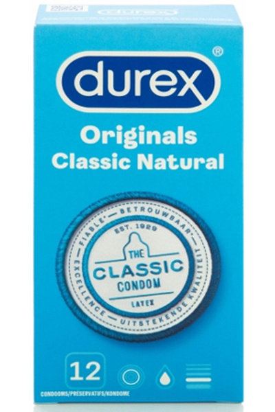 Durex - classic natural condooms 12 st.