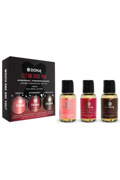 Dona - massage gift set flavored (3 x 30 ml)