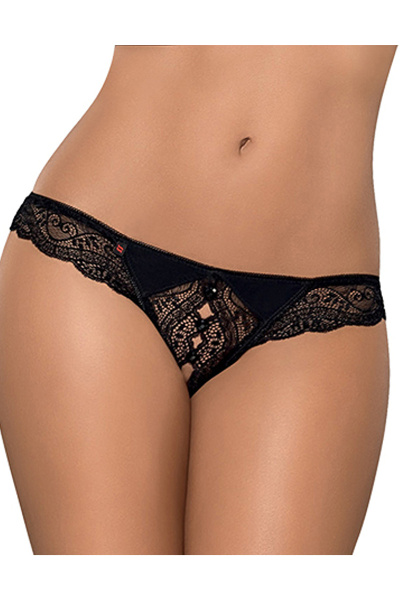 Obsessive - miamor kruisloze string zwart s/m