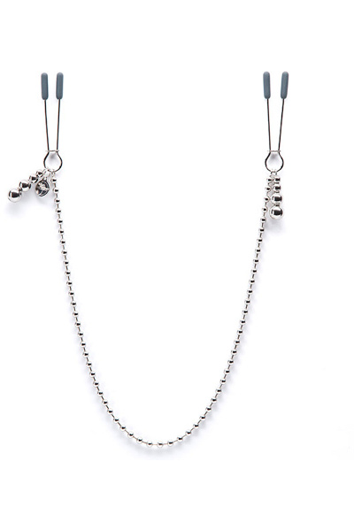 Fifty shades of grey - darker at my mercy beaded chain nipple clamps