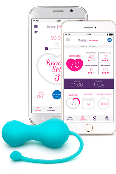 Lovelife by ohmibod - krush app connected bluetooth kegel turquoise