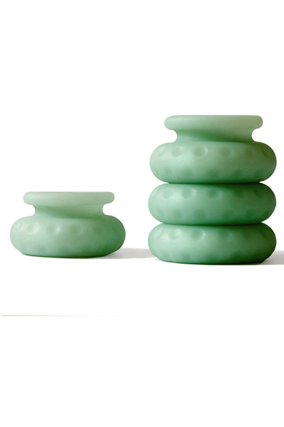 Ohnut - wider soft buffer rings (set van 4) sage