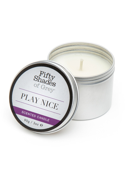 Fifty shades of grey - play nice vanille kaars 90 gram