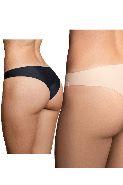 Bye bra - invisible brazilian nude + black xxl - afbeelding 2