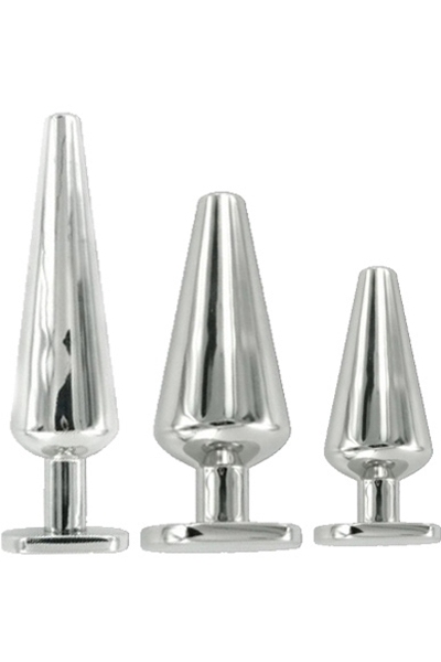 Roestvrijstalen buttplug - large 152 mm x 38 mm - afbeelding 2