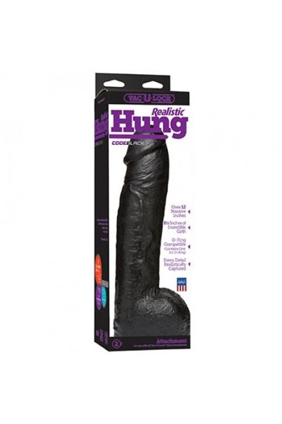 Vac-u-lock realistic hung cock 20 cm - afbeelding 2