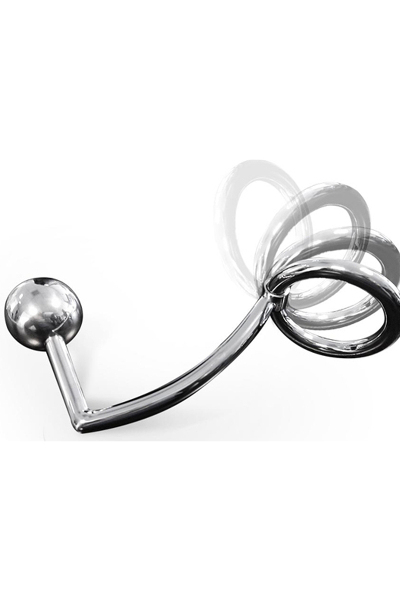 Anaal plug met afschroefbare bal en flexibele cockring