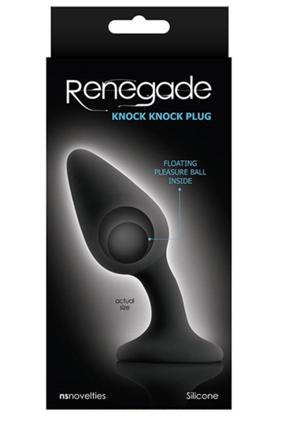 Renegade - knock knock plug - zwart - afbeelding 2